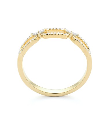 GELBGOLDRING MIT DIAMNANTEN IN 18 KARAT GOLD - 750 - R0580013GYN14